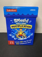 LAKESHORE LEARNING Splash Math Game Multiplication LM243 NEW Sealed