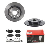 Brembo Bremsscheiben Ø264MM + BremsbelÄGe Hinten FÜR Abarth Punto Fiat Grande
