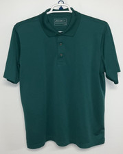Eddie Bauer Short Sleeve Polo Men's Large Green