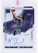 2023-24 Panini Impeccable Anthony Edwards #ISS-ANT Stars Signatures Auto /25