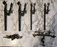 Lot Of Antique Clamps Laboratory Equipment Flask Holder Ships As Shown