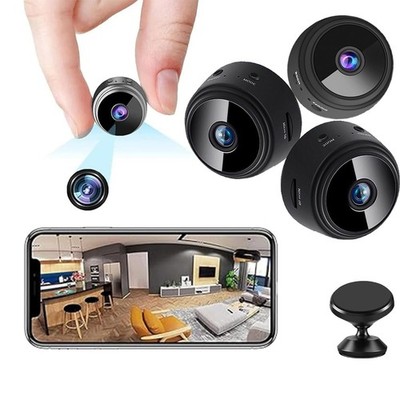 3x Mini Camaras de Seguridad Inalámbricas WiFi Pequeña Niñera Espia HD 1080P