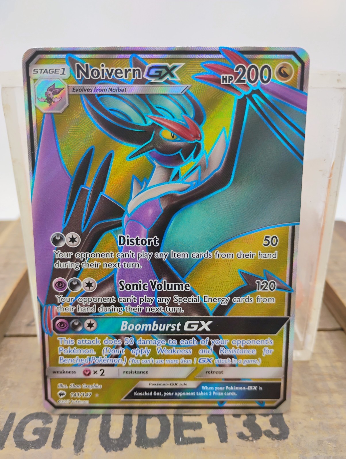 Noivern GX 141/147 Ultra Rare Burning Shadows Pokemon Near Mint
