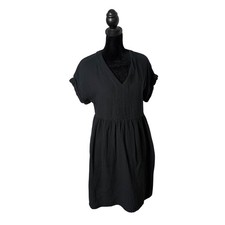 Universal Thread Black Cotton Gauze Short Bab...
