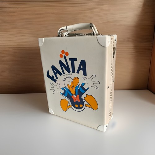Vintage Suitcase Fanta 80s Collectors Storage Pop HTF Briefcase
