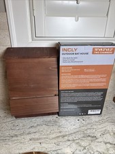 INCLY Bat House for Outdoors 15"x9.2"x3.2" Shelter Box kit Double Chamber Dark N