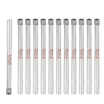 12Pcs 3mm/1/8 inch Diamond Hole Saw - 1/5 inch Cutting Depth Diamond Drill Bi...