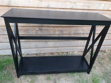 X-Design 2 Tier Table console Hallway Side Table Bookshelf Entryway Table