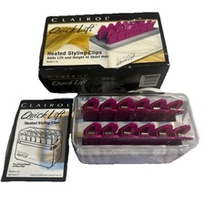 Clairol Quick Lift Heated Styling Clips Model L-12 4177 Tested Works Hair Tool