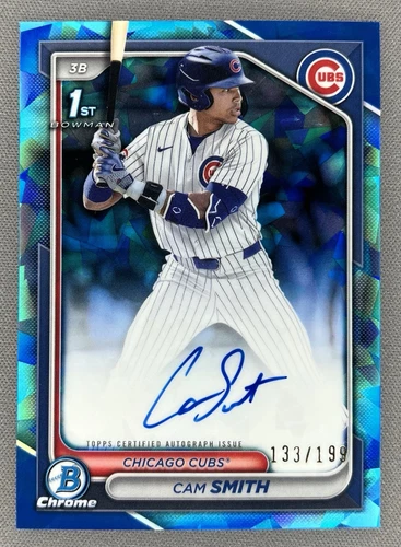 2024 Bowman Draft Sapphire #CPA-CS Cam Smith Sapphire Auto 1st Bowman RC 133/199 - Picture 1 of 2