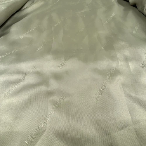 Vintage Mercedes Benz Jacket Mens Large Beige Windbreaker Coat Full Zip Lined image 14