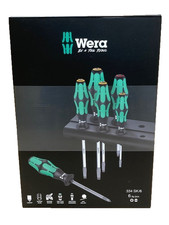 Wera Screwdriver Set 334 Sk6 Laser Etched With Rack 05007680001 6 Piece Set