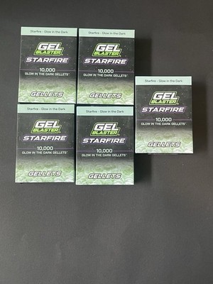 Gel Blaster Starfire Glow In The Dark Gellets Set of 5 Brand New 50k BBs