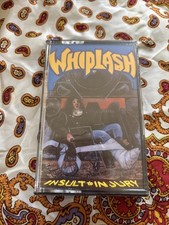 Whiplash Insult To Injury Cassette 1989 Roadracer Records RO 9482-4 SEALED NM