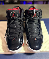 Jordan 6 Rings Mens Sneaker Black/Red/White P...