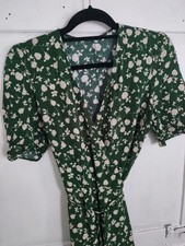 Rouje Vert Green Floral Gabin Dress 38 UK10 Read Description