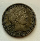 1915 Barber Quarter Silver Coin 90% US Coin Circulated Nice Detail