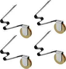 4Pcs Sliding Screen Door Rollers for M-Shaped Tension Springs, Smooth & Quiet Op