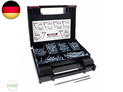 Milescraft 5200 Taschenschrauben-Set, 700 Stück. T20-Taschenlochschrauben-Set