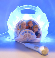 Disney Frozen Sing Along Boombox Music Lights Microphone Karaoke Anna Elsa WORKS