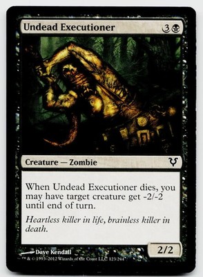 Avacyn Restored Magic the Gathering MTG Undead Executioner #123