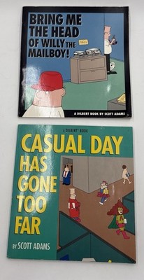 2-DILBERT by SCOTT ADAMS 1990'S SOFTCOVER BOOK COMIC BOOKS