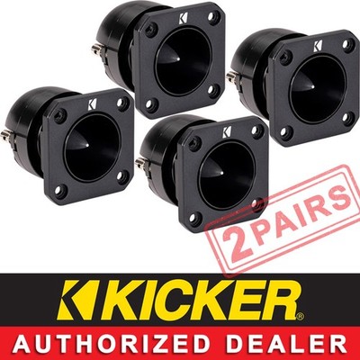 4 KICKER ST4TW CAR/SPL AUDIO 1.5'' ST SERIES PA ALUMINUM BULLET TWEETER 2 PAIRS