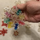 Vintage Handmade Beaded Christmas Ornaments #26- Angels, Stars/Snowflakes & More — photo 8