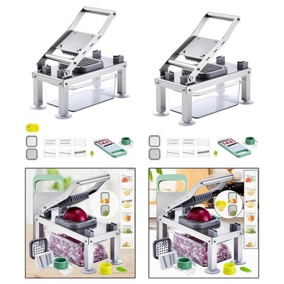 Gemüseschneider mit Behälter Veggie Cutter Gurke Karotten Food Chopper