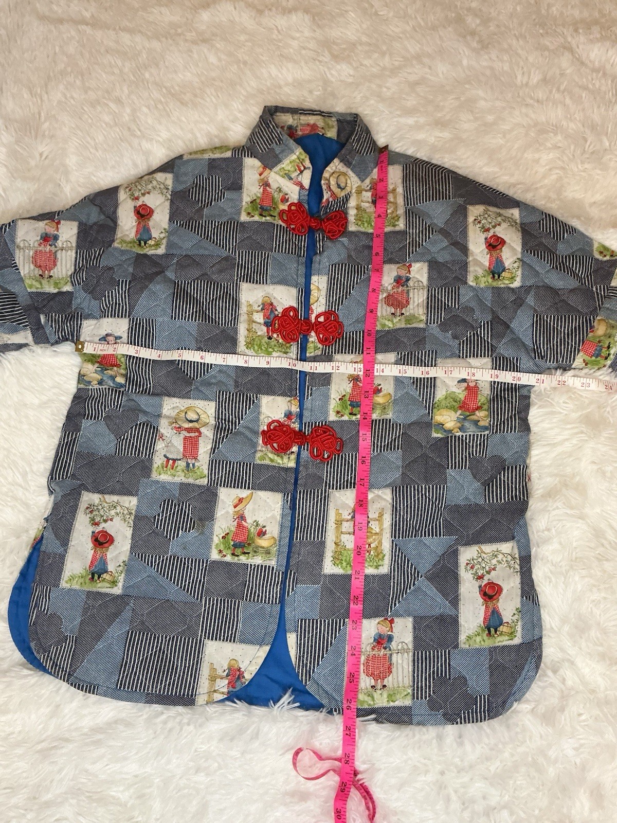 Quilted Patchwork Jacket Sun Bonnet Sue Handmade … - image 9