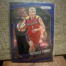 🔥2025 Panini Prizm 🔥Michele Timms 🔥Phoenix Mercury Blue Velocity #133