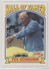 1991 Score Hall of Famer Tex Schramm #673 HOF 1e57