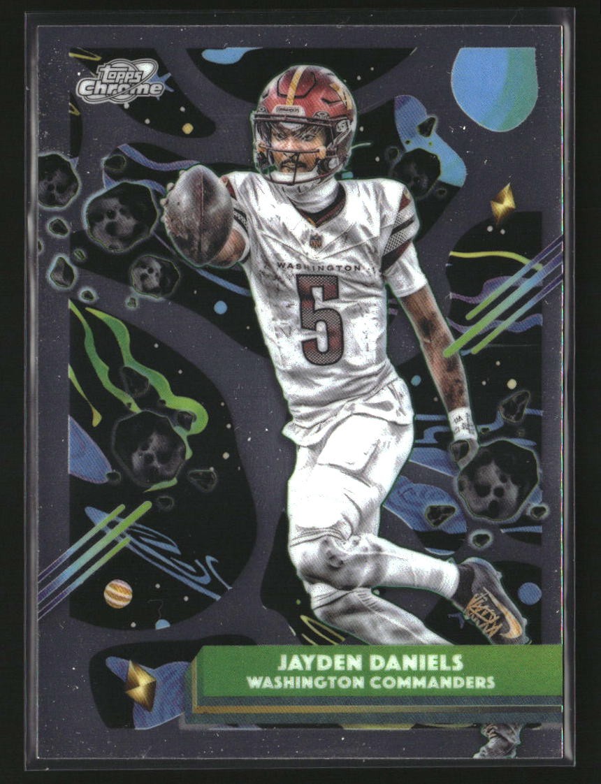 2025 Topps Chrome Cosmic Jayden Daniels #98 Washington Commanders