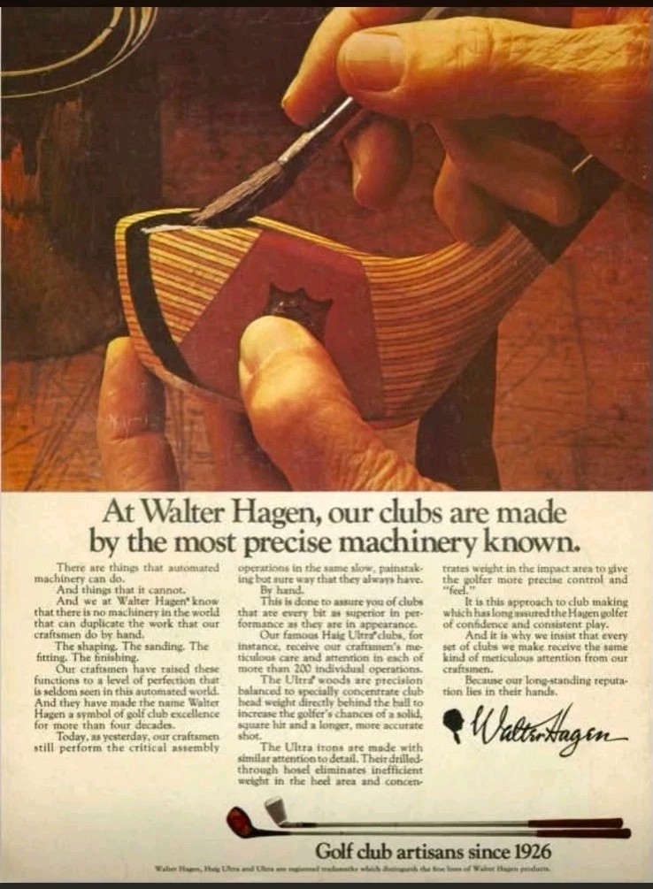 TZ GOLF - VINTAGE RARE Hagen Haig Ultra BLADES 3-SW Irons Wilson