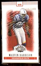 2007 Topps Triple Threads Marvin Harrison 1181/1449 #55