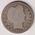 1895 P BARBER QUARTER DOLLAR 90% SILVER PENNSYLVANIA .25¢ UNITED STATES AMERICA