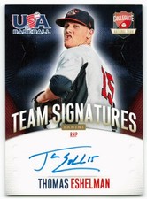 2014 Thomas Eshelman Panini USA Baseball Rookie Auto 393/399