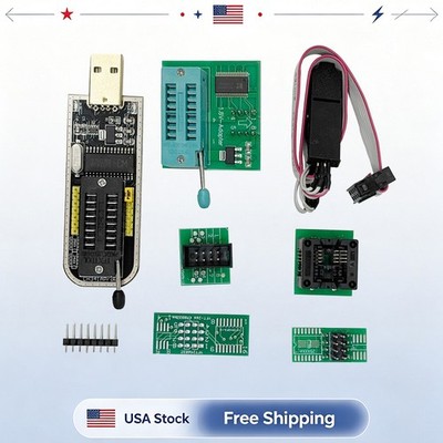 EEPROM BIOS USB Programmer CH341A+SOIC8 Clip+1.8V Adapter+SOIC8 Adapter