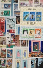 LUCKY DIP 15 MINIATURE SHEETS THEMATIC STAMPS GREAT COLLECTION LUCK OF THE DRAW!