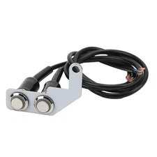 LED Motorcycle Headlight Switch with Stainless Steel Fog Light ON Off Switch