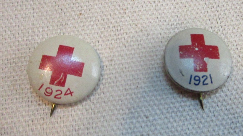 1921 & 1924 Red Cross Pinbacks