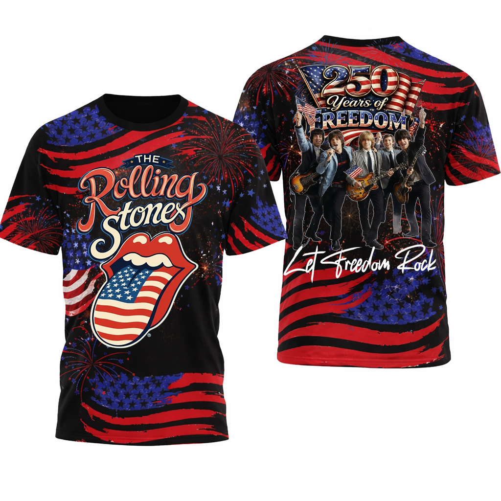 The Rolling Stones Band 250th Anniversary America, 250th years of Freedom Shirt