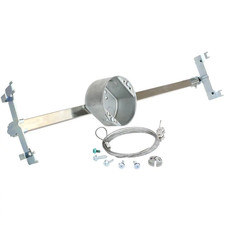 4 In. round 2-1/8 In. Deep 21.5 Cu. In. Metallic Ceiling Fan/Light Fixture Box a