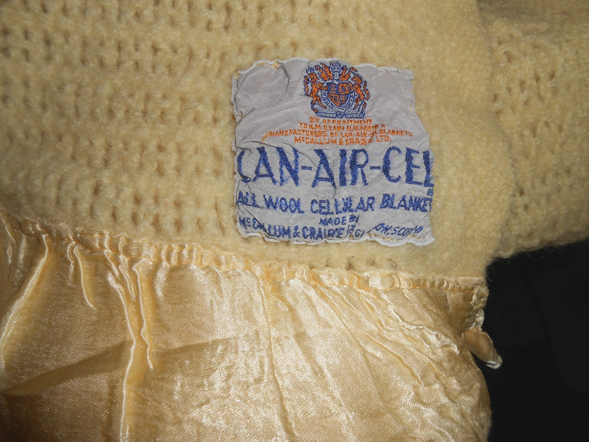 Lan Air Cel セルラー ブランケット Vintage Lan Lan Air Cell Wool
