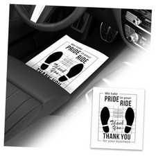 50PCS 16"x20" Paper Floor Mats for Cars Detail,Disposable Car Floor Mats with