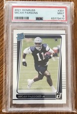 2021 Donruss #331 Micah Parsons Rated Rookie Graded PSA 9 Mint Cowboys Packers
