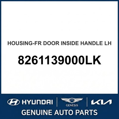 2000-2005 Hyundai XG300 Gehäuse-Haustür Innengriff OEM Neu 8261139000LK