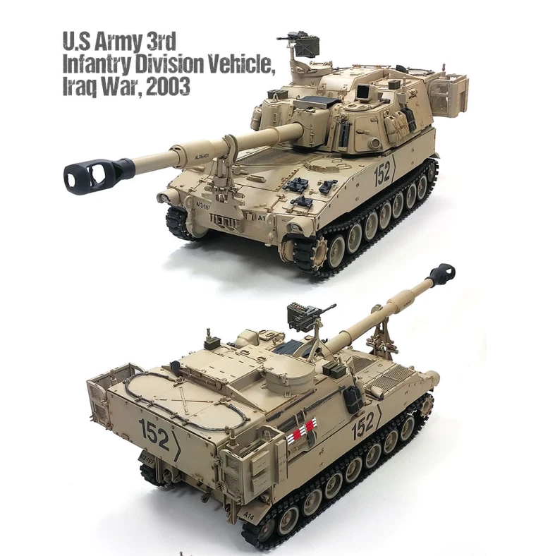 Academy 1/35 US Army M109A6 Paladin Self Propelled Howitzer Model Kit 13515 - Image 4 of 4