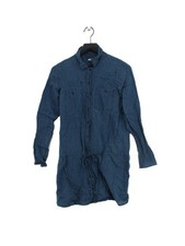 Gap Shirt Midi Dress S in Blue