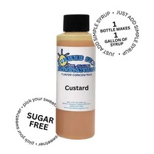 CUSTARD MIX SNOW CONE/SHAVED ICE FLAVOR CONCENTRATE MAKES 1 GALLON